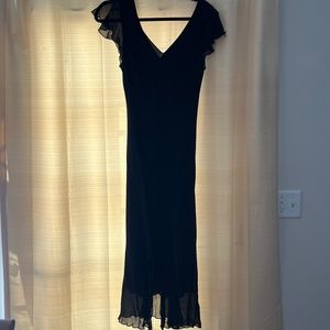 Lapis midi black dress